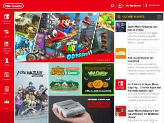 Screenshot sito: Nintendo.it