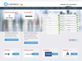 Screenshot sito: CarrieraIN.it