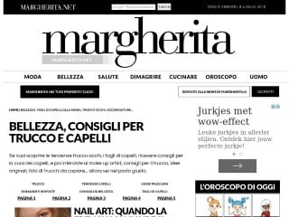 Screenshot sito: Margherita.net Bellezza