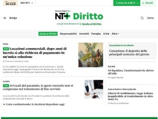 Screenshot sito: Diritto24
