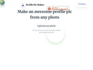 Screenshot sito: Profile Pic Maker