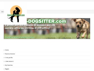 Screenshot sito: Annunci-Dogsitter.com