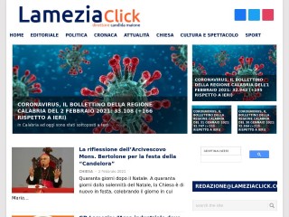 Screenshot sito: LameziaClick