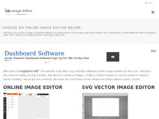 Screenshot sito: Online Image Editor