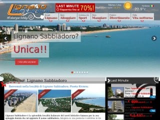 Screenshot sito: LignanoSabbiadoro.com