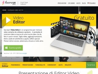 Screenshot sito: Icecream Video Editor