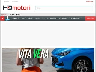 Screenshot sito: HDmotori.it