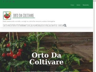 Screenshot sito: OrtoDaColtivare.it