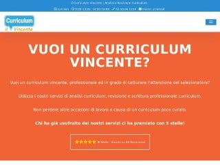 Screenshot sito: Il Curriculum Vincente