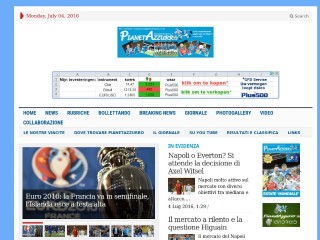 Screenshot sito: PianetAzzurro
