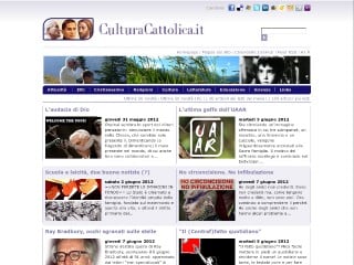 Screenshot sito: CulturaCattolica.it