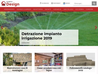 Screenshot sito: Pianetadesign.it