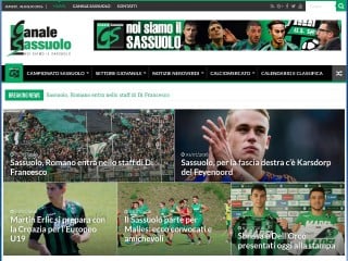 Screenshot sito: Canale Sassuolo