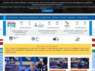Screenshot sito: Federazione Italiana Tennistavolo