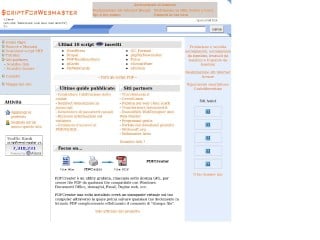 Screenshot sito: Script for Webmaster