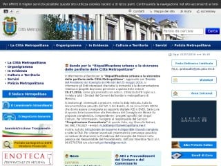 Screenshot sito: Provincia di Messina