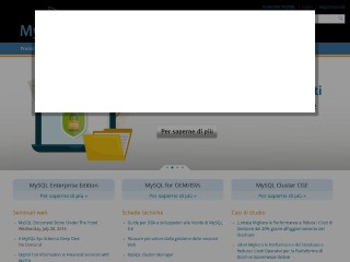 Screenshot sito: MySQL.it