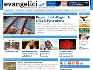 Screenshot sito: Evangelici.net