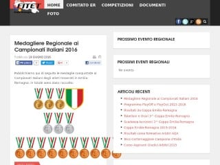 Screenshot sito: Fitet Emilia Romagna