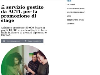 Screenshot sito: Sportello Stage