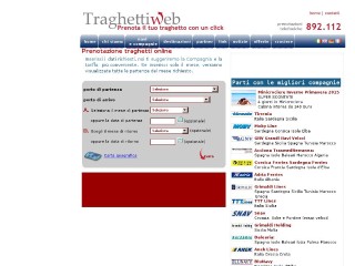 Screenshot sito: TraghettiWeb.it