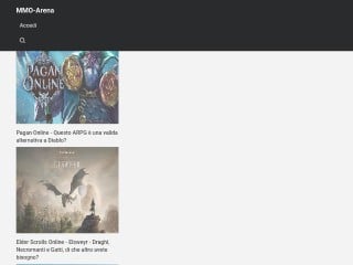 Screenshot sito: MMO-Arena