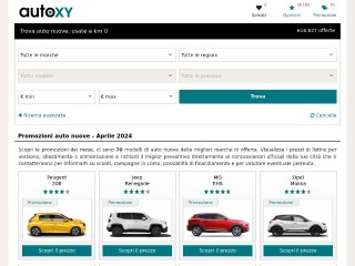 Screenshot sito: AutoXY.it
