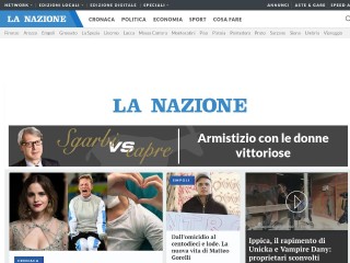 Screenshot sito: La Nazione