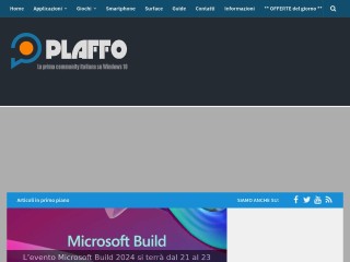 Screenshot sito: Plaffo