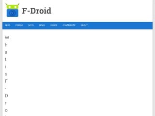 Screenshot sito: F-Droid