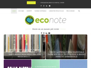 Screenshot sito: Econote