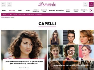 Screenshot sito: Capelli AlFemminile.com