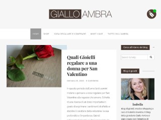 Screenshot sito: Giallo Ambra Blog