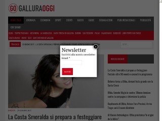 Screenshot sito: GalluraOggi 