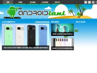 Screenshot sito: Androidiani