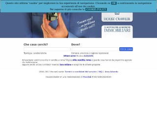 Screenshot sito: HouseCrawler