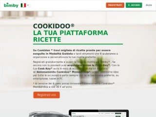 Screenshot sito: Cookidoo