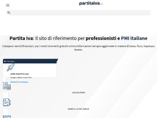 Screenshot sito: PartitaIVA.it
