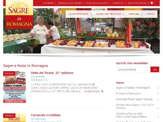 Screenshot sito: SagreinRomagna.it