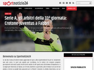 Screenshot sito: Sportnotizie24.it