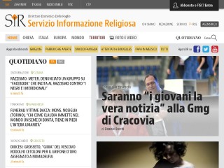 Screenshot sito: Servizio Informazione Religiosa
