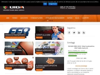 Screenshot sito: GIBA 