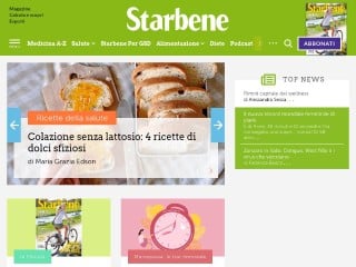 Screenshot sito: Starbene.it
