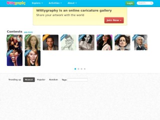 Screenshot sito: Wittygraphy