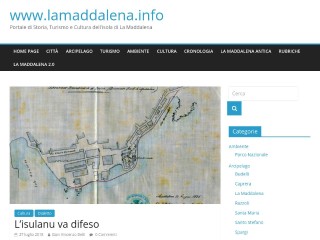 Screenshot sito: La Maddalena