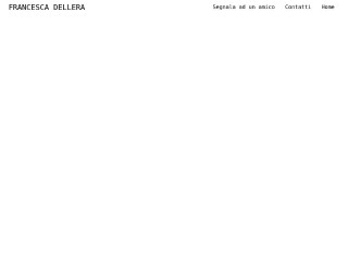 Screenshot sito: Francesca Dellera