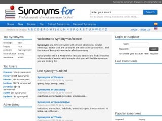 Synonymsfor.net