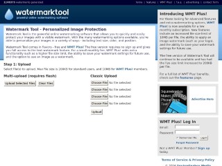 Screenshot sito: Watermark Tool