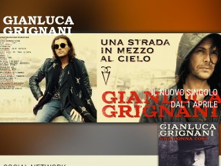 Screenshot sito: Gianluca Grignani