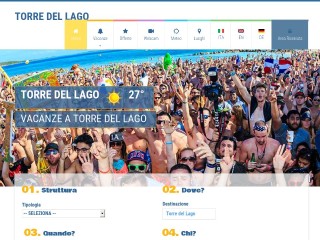 Screenshot sito: Torre del Lago